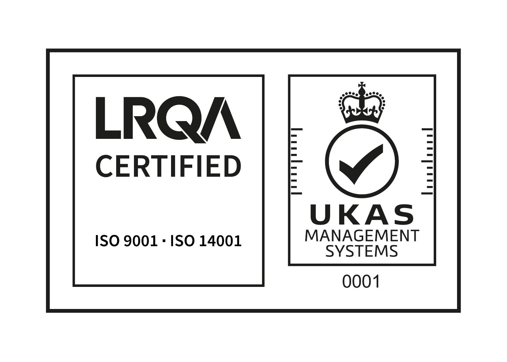 UKAS AND ISO 9001; ISO 14001 - RGB